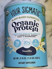 Four Sigmatic Plant Protein Mushrooms Vanilla Probiotics GF 1g Sugar NOV2026