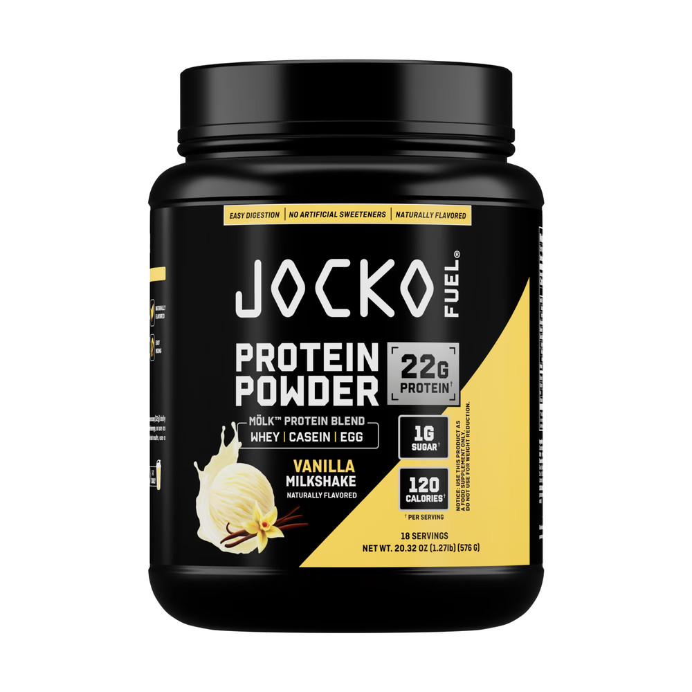 Jocko Fuel Vanilla Whey Protein Powder 22g Protein No Sugar 18 Servings