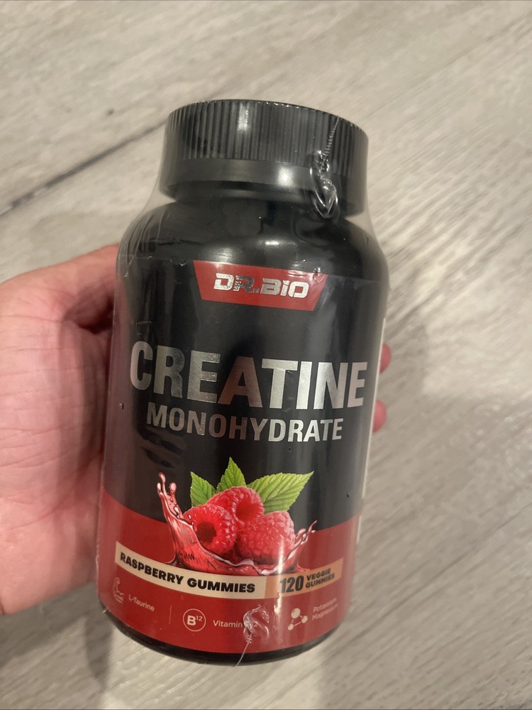 DR.BIO Creatine Monohydrate Raspberry 120 Count Of Vegan Gummies