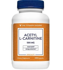 The Vitamin Shoppe ACETYL L-CARNINTINE 240 Capsules ( 240 Servings )BEST BY 5/25