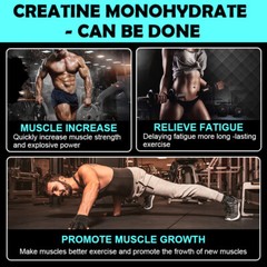 Micronized Creatine Monohydrate Powder 250g, 50 Servings,Unflavored Creatine US