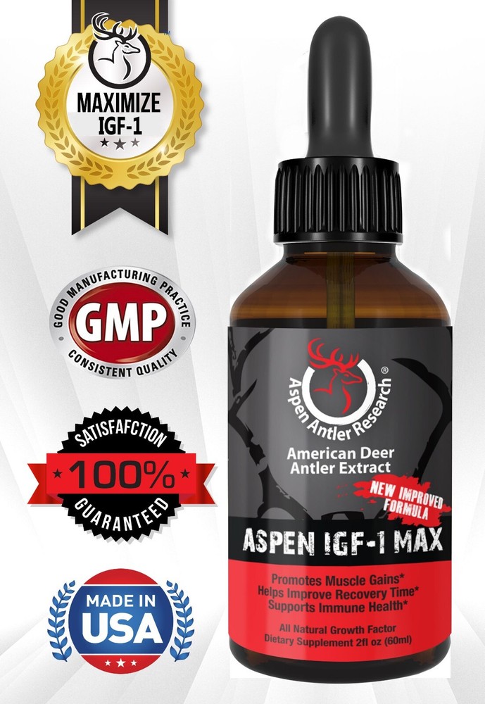 Deer Antler Velvet Extract Spray -IGF-1 | 200mgs, One Bottle 43X Concentration!