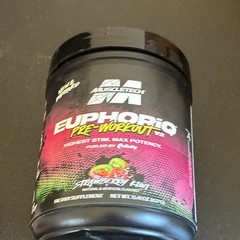 MuscleTech Euphoriq V2 Pre-Workout Powder Strawberry Kiwi 15.4 oz 09/30/26