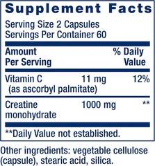 Creatine Monohydrate 120 Capsules – Boosts Strength, Endurance & Muscle Health