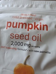 Pumpkin Seed Oil Saw Palmetto 2000mg 60 gels Cold Press Virgin Oil Phytosterols