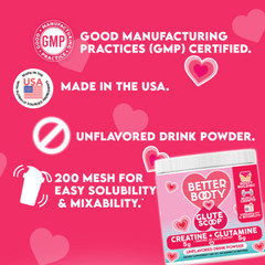 Angry Supplements Better Booty Glute Scoop Creatine Women Butt Builder Drink Mix