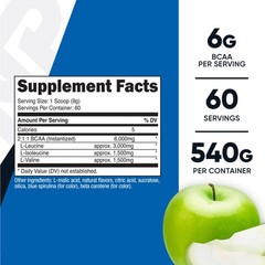 Nutricost BCAA Powder (Green Apple) 60 Servings