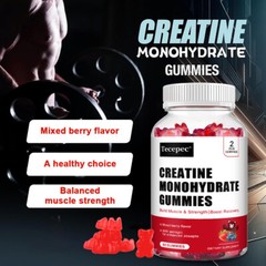 Creatine Monohydrate Gummy Energy Enhancement Improves Muscle