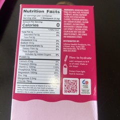 2×20 40 Ultima Replenisher, Electrolyte Hydration Drink Mix, Raspberry Exp 2028