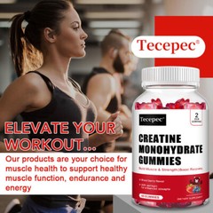 Creatine Monohydrate Gummy Energy Enhancement Improves Muscle