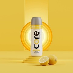 CORE Hydration+ Immunity Lemon Vitamin C & Zinc Enhanced Water 23.9oz Pack of 12