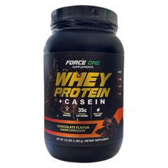 Force one Whey Protein Powder w/Creatine or Casein 3Ib-Choose Flavor-Zero Sugar