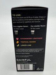 Gainful Daily Performance Hydration Electrolyte Drink Mix 10 Stick Packs