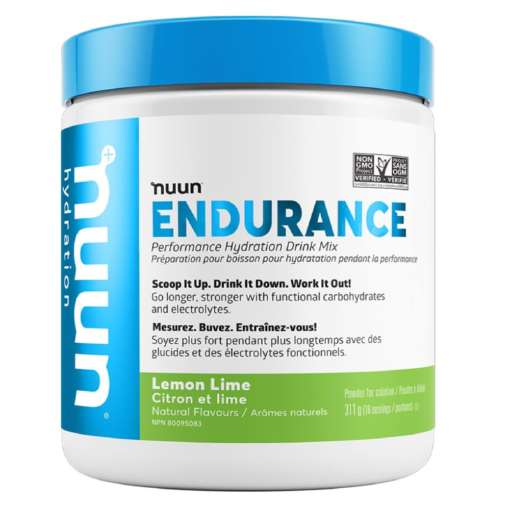 Nuun Hydration Endurance Powder, Lemon Lime, Workout Support,5 Essential Electro