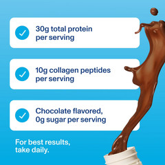 Vital Proteins chocolate collagen Protein shake 30g protein 10g collagen Peptide