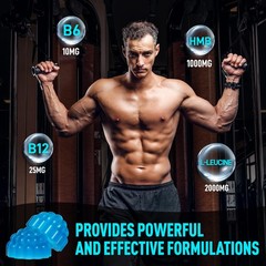 HMB and LLeucine Gummies, HMB and Leucine Amino Acid Supplements for Men & Wo…