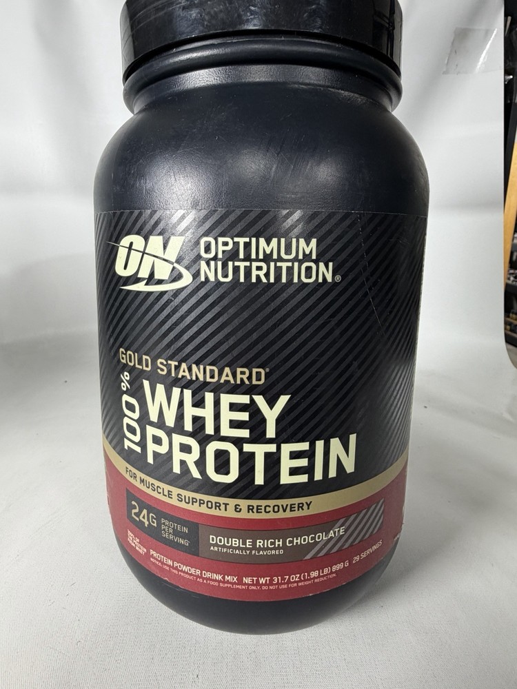 100% Whey Protein Powder, Double Rich Chocolate 1.98 Pound Exp:05/28/2027