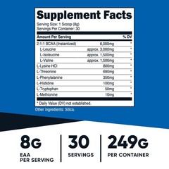 Nutricost EAA Powder 30 Servings (Unflavored) – Essential Amino Acids