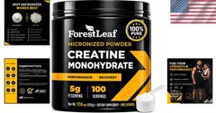 100 Servings of Pure Creatine Monohydrate – Supports Strength & Brain Health
