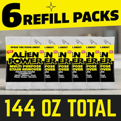 Alien Power 6 Pack Refill Packets | Makes 144 Fl Oz Worth of Alien Power Solutio