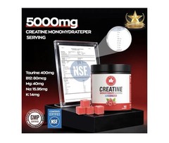 GABE SunnyBears Creatine Monohydrate Gummies 5000mg Raspberry NSF 160ct