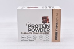 Clean Simple Eats Protein Powder Chocolate Brownie Batter – 10 Packs Exp: 03/27