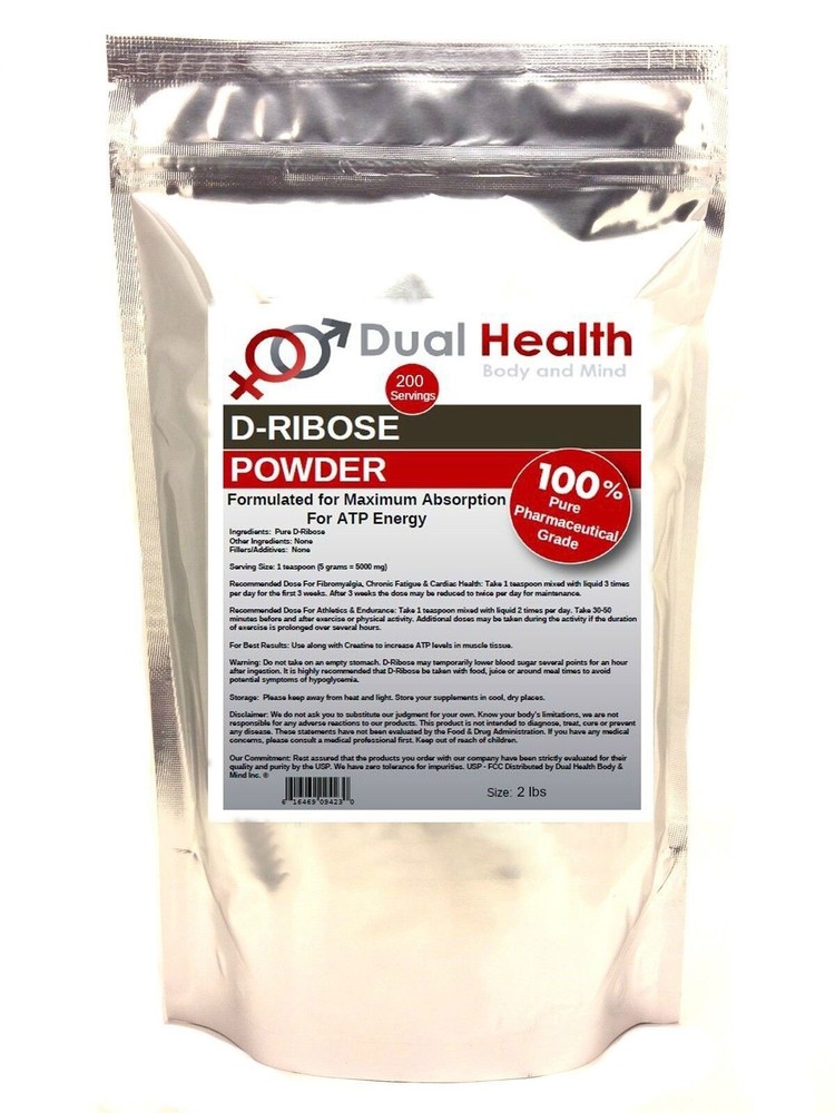 D-Ribose Powder (2 lbs.) ATP Energy Endurance Muscle Sport Pure Pharmaceutical