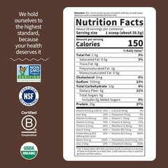 9/26+ Garden of Life Meal Replacement Shakes, Raw Organic, Chocolate Protein Pow