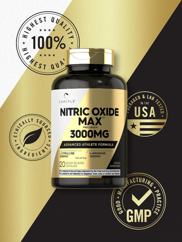 120 Pills Oxido Nitrico L-arginina Extra Fuerte Para Aumentar Energia Muscular
