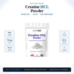 Creatine HCL Powder (16 Oz), 1 Ingredient, Energy Production, Athletic Performan