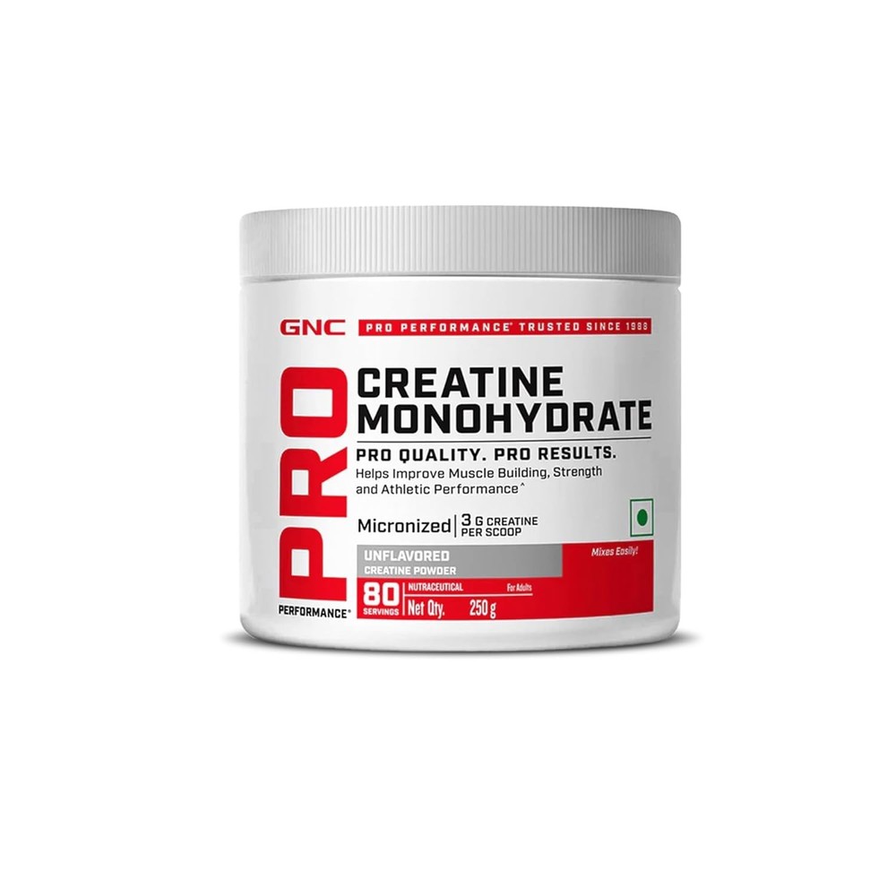 GNC Pro Performance Creatine Monohydrate – 3000mg Creatine Per Scoop (250gm)