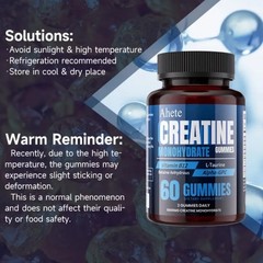 Creatine Monohydrate GUMMIES blueberry 🫐 Flavor 2 Pack 2 Month Supply