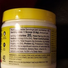 Ascent Hydration + Energy Powder Raspberry Lemonade 40 Servings 8.32oz Vegan