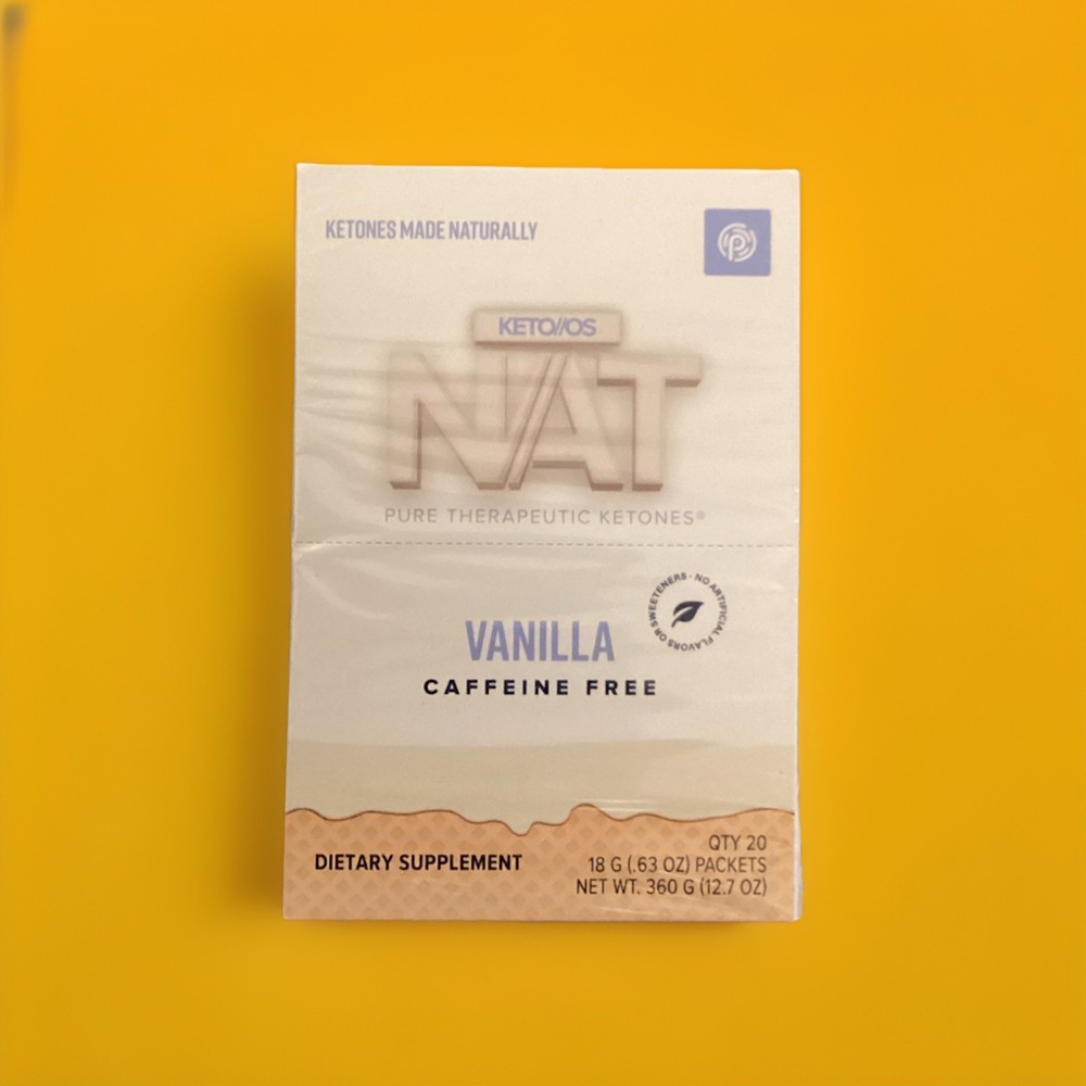 🔥 Pruvit KETOSNAT Ketones VANILLA CAFFEINE FREE 20 PK FREE SHIPPING EXP:04/2027