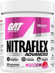 [2 Packs] GAT NitraFlex Pre Workout 30 Servings – Pick Flavor