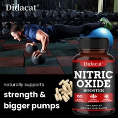 Nitric Oxide Booster Supplement Capsule– Promotes Nutrient Flow to Muscles&Heart