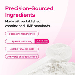Creatine HMB Powder, 5g Creatine Monohydrate With 3g HMB, Creatvitalis And myHMB