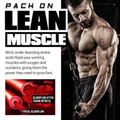 BIG DEAL NitroXL Nitric Oxide (120 Capsules) Amino Acid Bodybuilding Supplement