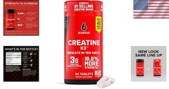 SIXSTAR Creatine X3 – 60 Caplets for Muscle Strength & Recovery – Gluten Free
