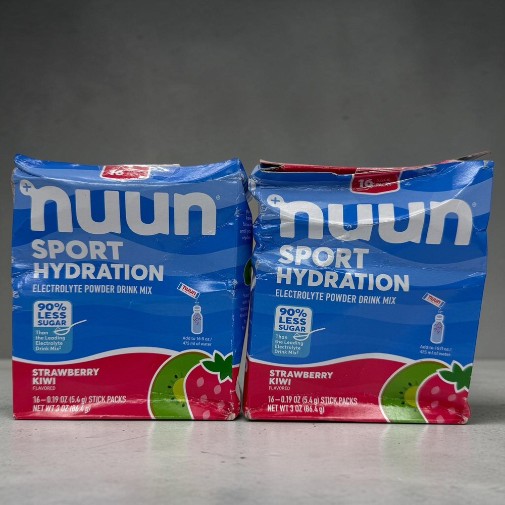 Nuun Sport Electrolyte Powder Strawberry Kiwi 32 Pack EXP 5/27 READ Damaged