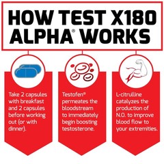 Force Factor Test X180 Alpha Total Testosterone Booster For Men Fenugreek Seed