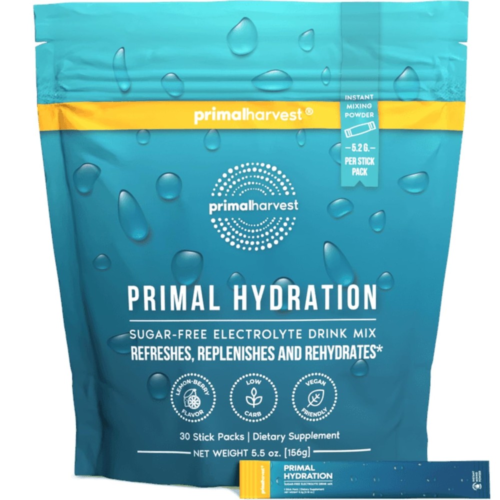 Primal Harvest Electrolytes Powder Packets 5.5 Ounce (Pack of 1)