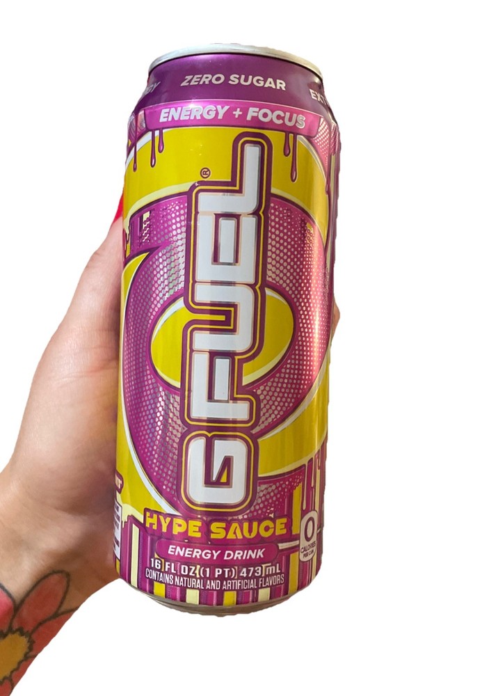 GFUEL HYPE SAUCE ENERGY DRINK NEW UNOPENED 16 FL OZ CAN Zero Sugar HTF 300mg CAF
