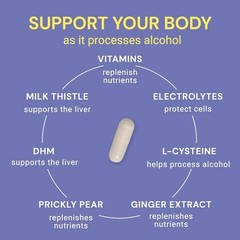 Blowfish Wingman Supplement DHM L-Cysteine Electrolytes