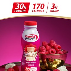 Premier Protein Shake INDULGENCE, White Chocolate 11.5 Fl Oz (Pack of 12)