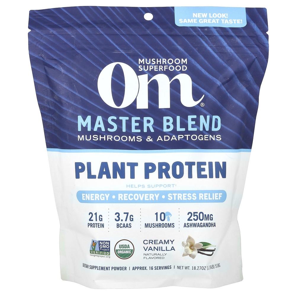 Master Blend, Plant Protein, Creamy Vanilla, 1.14 lbs (518 g)