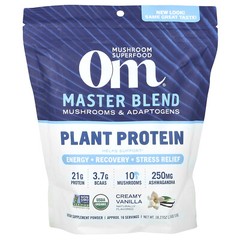 Master Blend, Plant Protein, Creamy Vanilla, 1.14 lbs (518 g)