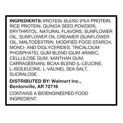 Equate Plant-Based Protein Supplement, Smooth Vanilla, 13.4 Ounces