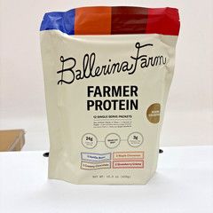 Ballerina Farm Grass Fed Whey Protein Powder 4 Flavor Variety Pack 15.8 oz