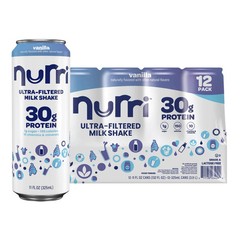 PROTEIN 30G MILK SHAKE DIETARY SUPPLEMENT NURRI VANILLA DRINK VITAMINS LOW SUGAR